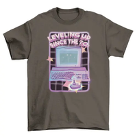 70's computer videogame retro t-shirt AO