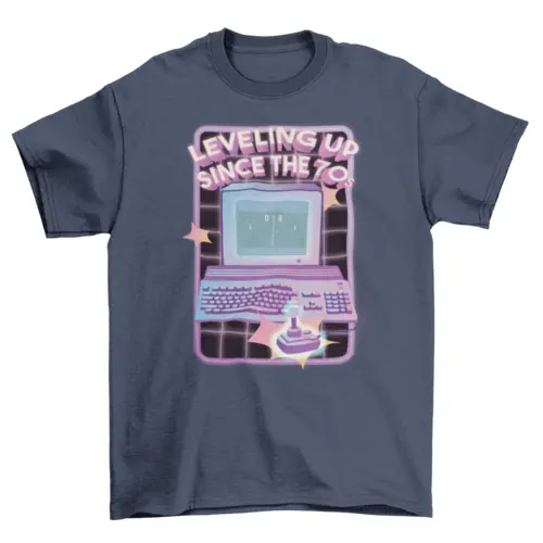 70's computer videogame retro t-shirt AO