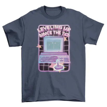 70's computer videogame retro t-shirt AO
