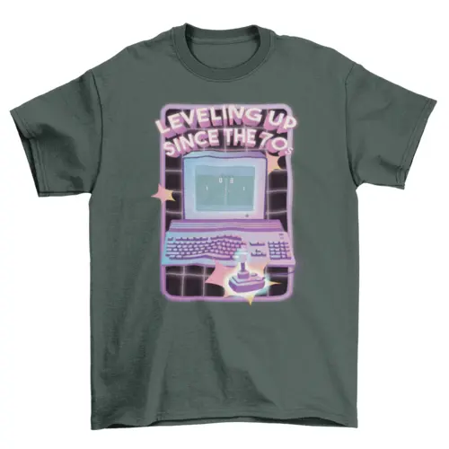 70's computer videogame retro t-shirt AO