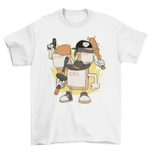 Mafia computer keys t-shirt AO