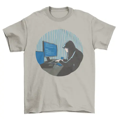 Hacker woman t-shirt AO