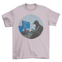 Hacker woman t-shirt AO