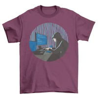 Hacker woman t-shirt AO