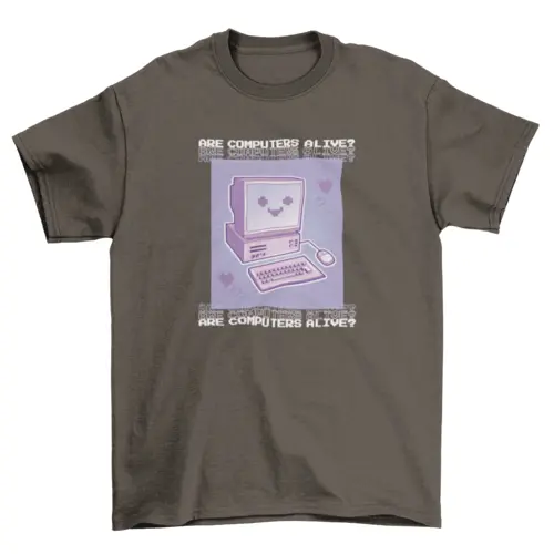 90's cute computer t-shirt design AO