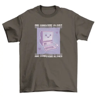 90's cute computer t-shirt design AO