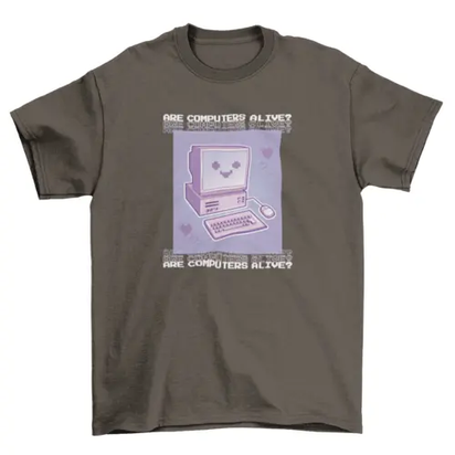 90's cute computer t-shirt design AO