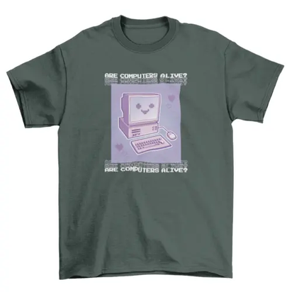 90's cute computer t-shirt design AO