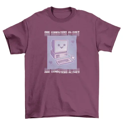 90's cute computer t-shirt design AO