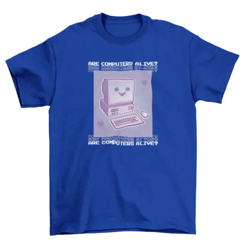 90's cute computer t-shirt design AO