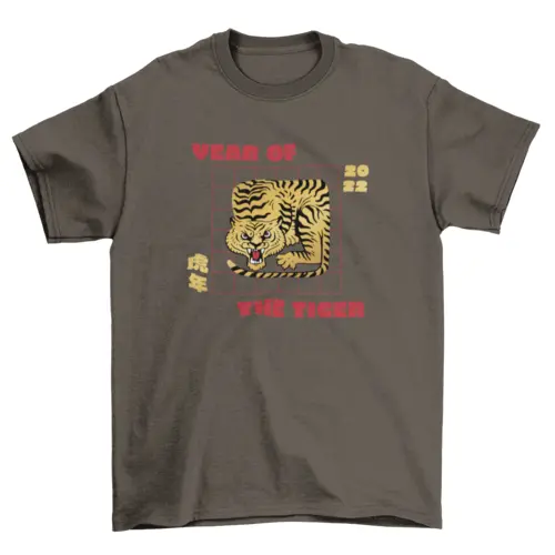 Chinese Tiger New Year 2022 Animal  t-shirt AO