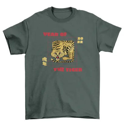 Chinese Tiger New Year 2022 Animal  t-shirt AO