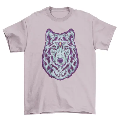Wolf wild animal head t-shirt AO