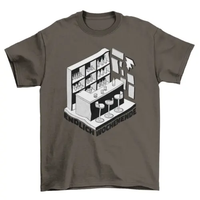 Pub bar with alcoholic drinks t-shirt AO