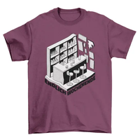 Pub bar with alcoholic drinks t-shirt AO