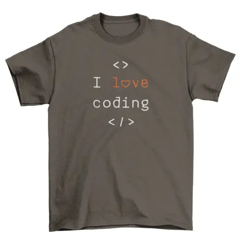 I love coding Computer Programmer Tee Coding Coder Unisex tshirt AO
