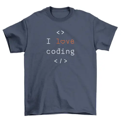 I love coding Computer Programmer Tee Coding Coder Unisex tshirt AO
