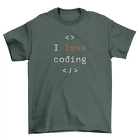 I love coding Computer Programmer Tee Coding Coder Unisex tshirt AO