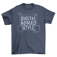 Digital nomad style quote t-shirt AO