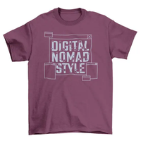 Digital nomad style quote t-shirt AO