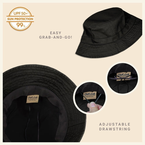 Classic Washed Cotton Bucket Hat AO