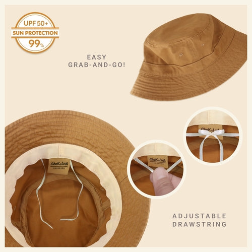Classic Washed Cotton Bucket Hat AO