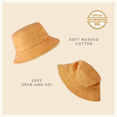 Classic Washed Cotton Bucket Hat AO
