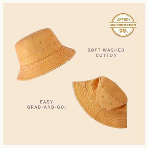 Classic Washed Cotton Bucket Hat AO
