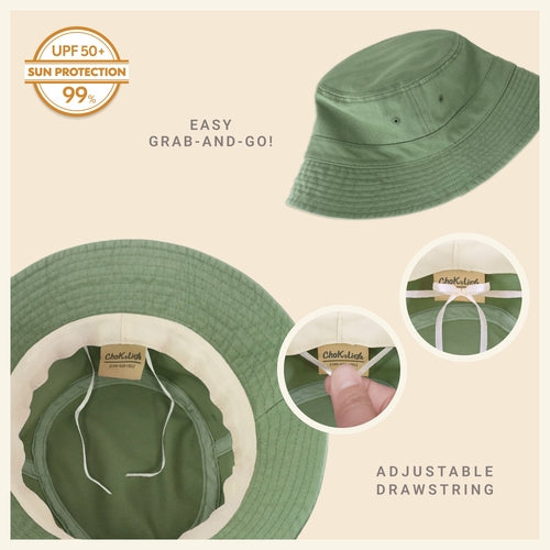 Classic Washed Cotton Bucket Hat AO