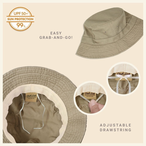 Classic Washed Cotton Bucket Hat AO