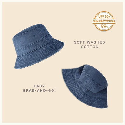 Classic Washed Cotton Bucket Hat AO