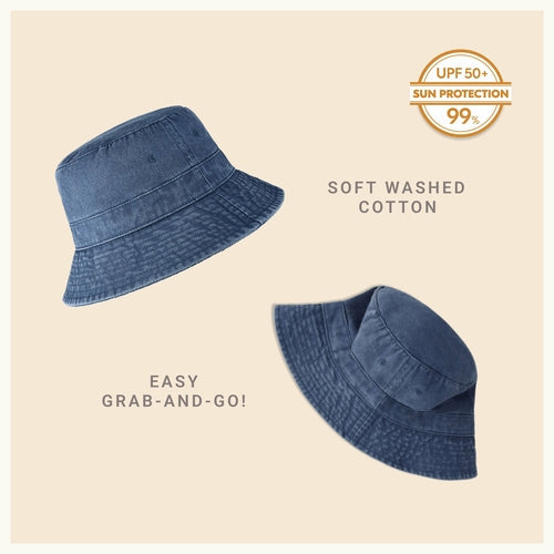 Classic Washed Cotton Bucket Hat AO