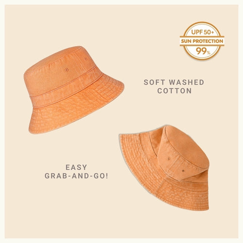 Classic Washed Cotton Bucket Hat AO