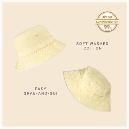 Classic Washed Cotton Bucket Hat AO
