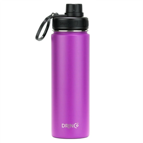 DRINCO® 22oz Stainless Steel Sport Water Bottle - Deep Purple AO