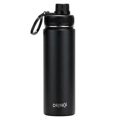 DRINCO® 22oz Stainless Steel Sport Water Bottle - Black AO