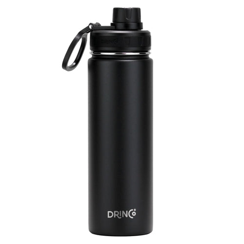 DRINCO® 22oz Stainless Steel Sport Water Bottle - Black AO