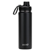 DRINCO® 22oz Stainless Steel Sport Water Bottle - Black AO