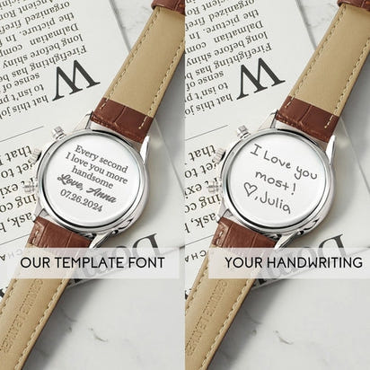 Handwriting Gifts for Groom, Groom Watch, Wedding Watch for Groom AO