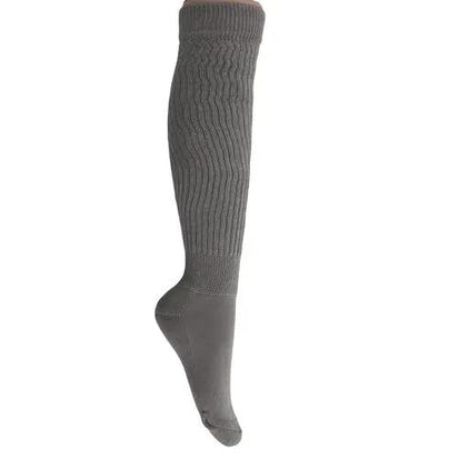 Gray Slouch Socks for Women Knee High Socks Shoe Size 5 to 10. AO