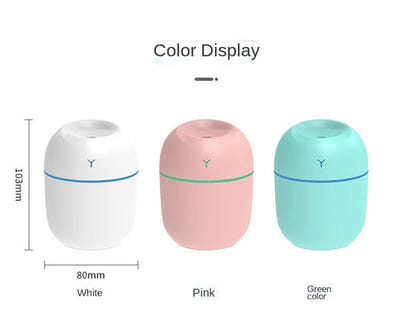 Portable Ultrasonic Humidifier USB Aroma Essential Oil Diffuser LED AO