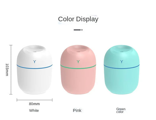 Portable Ultrasonic Humidifier USB Aroma Essential Oil Diffuser LED AO