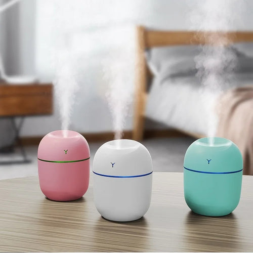 Portable Ultrasonic Humidifier USB Aroma Essential Oil Diffuser LED AO
