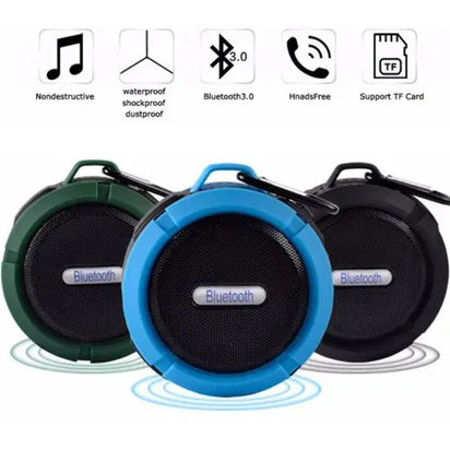 Mini Portable Waterproof Bluetooth Speaker with Suction Cup AO