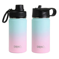 DRINCO® 14oz Stainless Steel Sport Water Bottle - Macaron AO