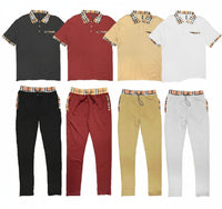 Checkered Polo and Pant Set AO