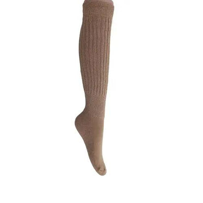 Beige Slouchy Scrunch Socks for Women Heavy Slouch Knee High Socks AO