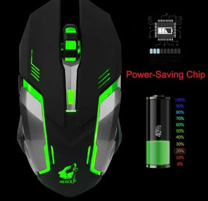 Ninja Dragon Stealth 7 Wireless Silent LED Gaming Mouse AO