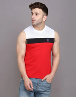 Men's Sleeveless Pure Cotton T-shirt for Men (SIZE-S) AO