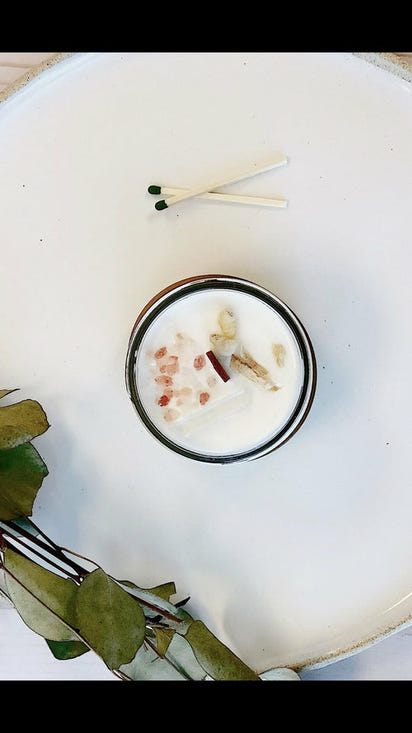 Space Clearing Candle/ Intention Candle / Organic Soy Candle / Candle AO